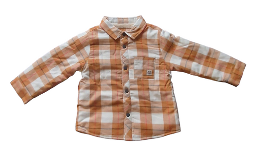 Mayoral Boys Age 12 Months Lined Long-Sleeved Check Shirt