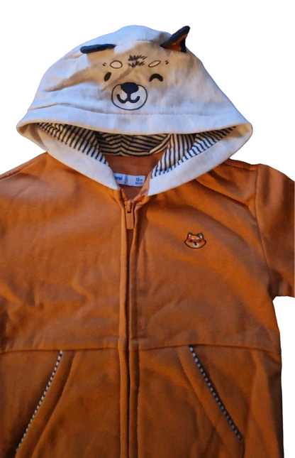 Mayoral 12 Month Boys Hooded Top With Animal Face Hood