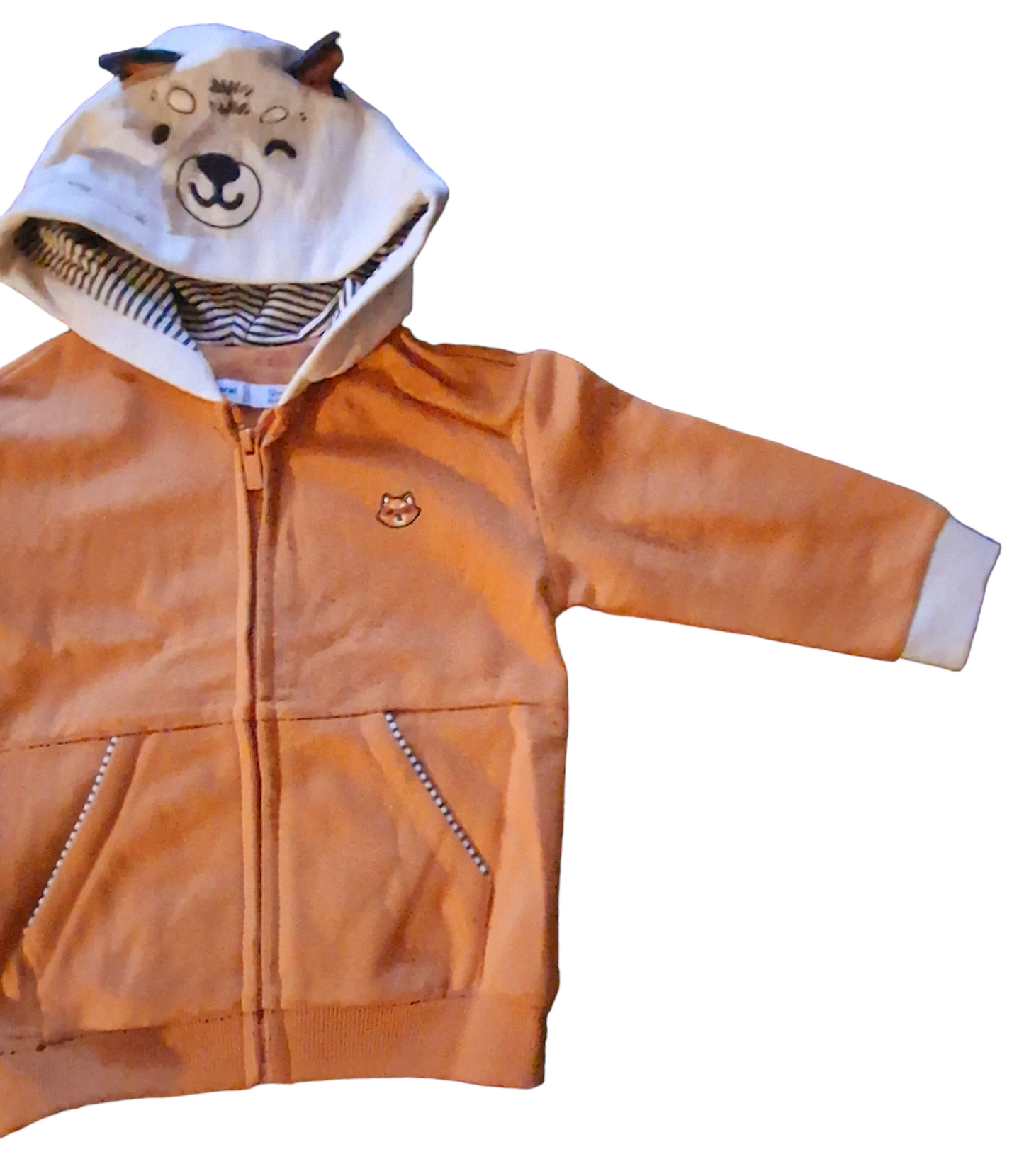 Mayoral 12 Month Boys Hooded Top With Animal Face Hood