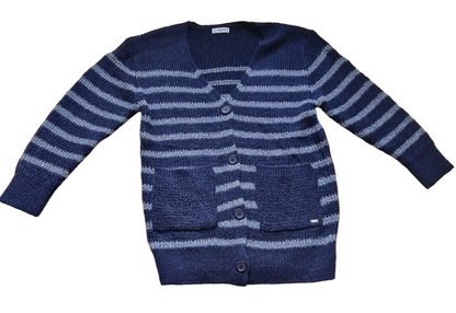 Mayoral Girls Age 8 Knitted Long-line Cardigan