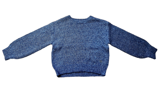 Mayoral Girls Age 8 Long-Sleeved Tonal Knit Jumper