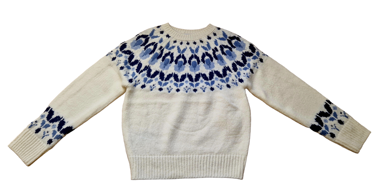 Mayoral Girls Age 8 Jacquard Knitted Jumper