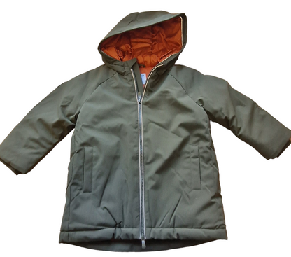 Mayoral Age 4 Boys Green Hooded Parka