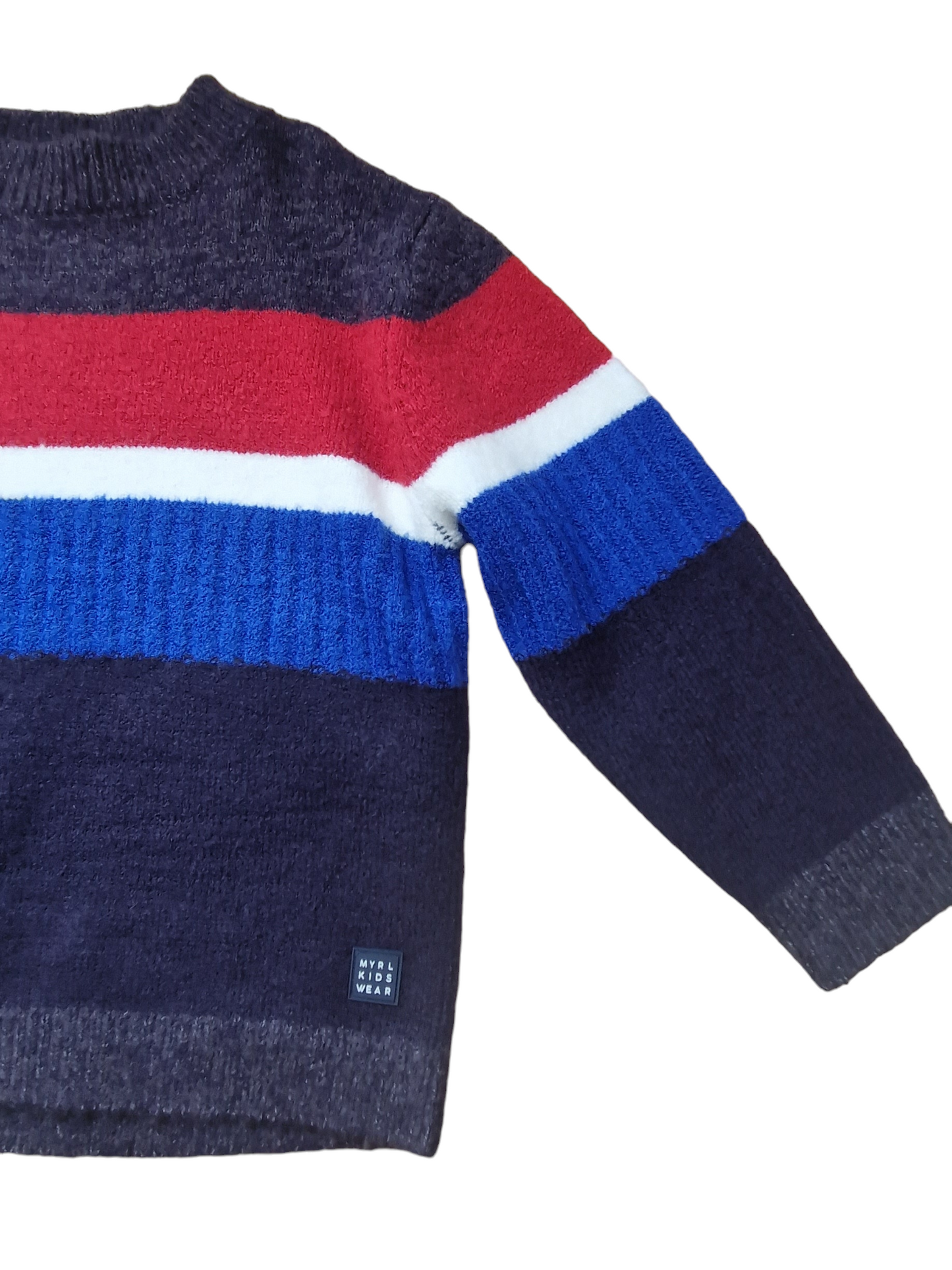 Mayoral Age 4 Boys Striped Knitted Jumper