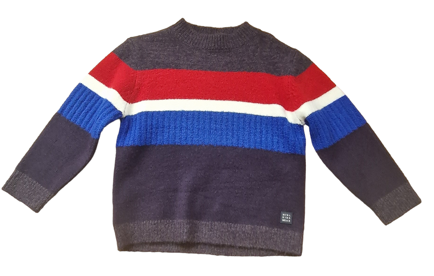 Mayoral Age 4 Boys Striped Knitted Jumper