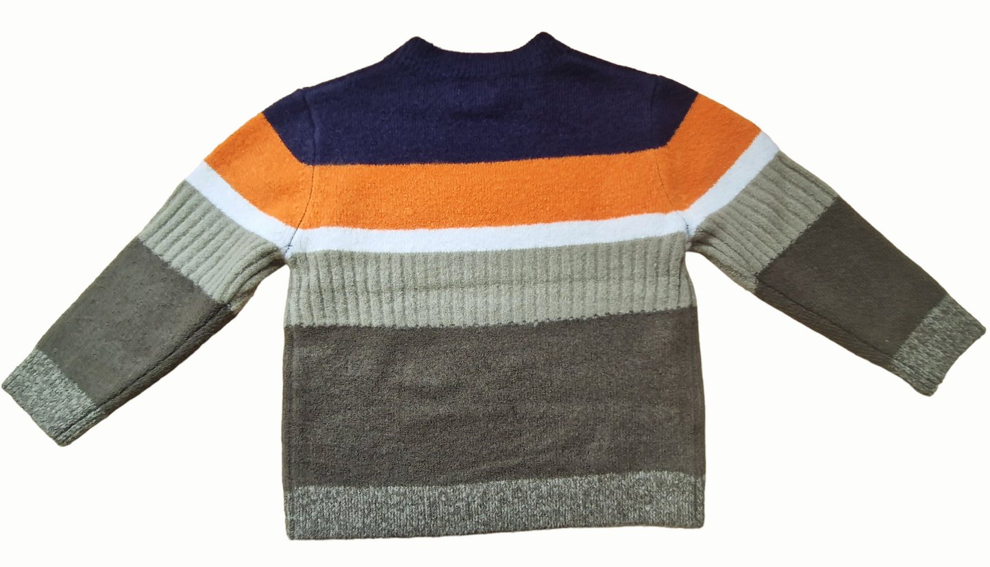 Mayoral Age 4 Boys Striped Knitted Jumper