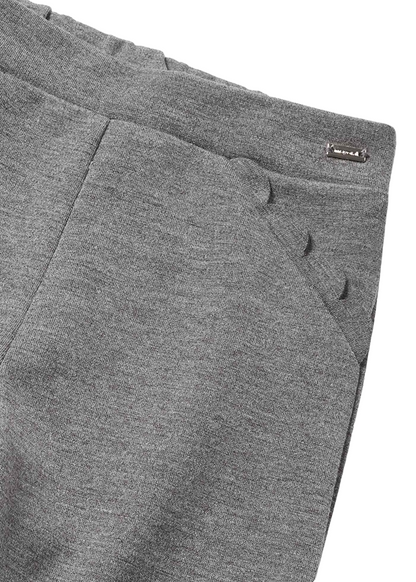 Mayoral 12 Month Girls Grey Marl Straight Leg Trousers