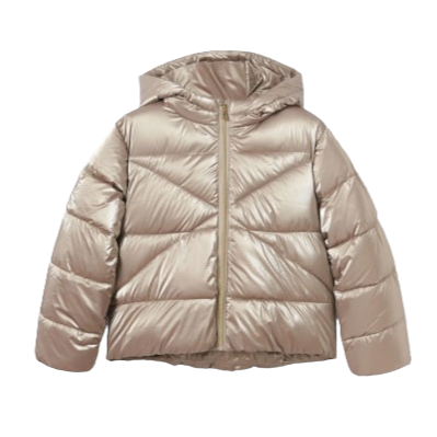 Mayoral Girls Age 8 Shiny Gold Padded Jacket