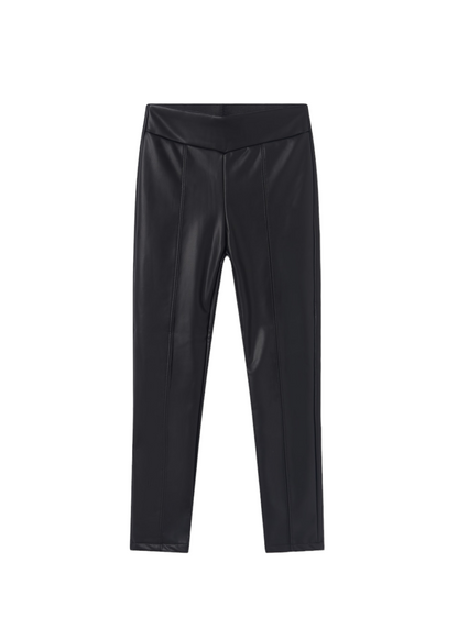 Mayoral Girls Age 8 Synthetic Leather Stretch Slim Fit Trousers