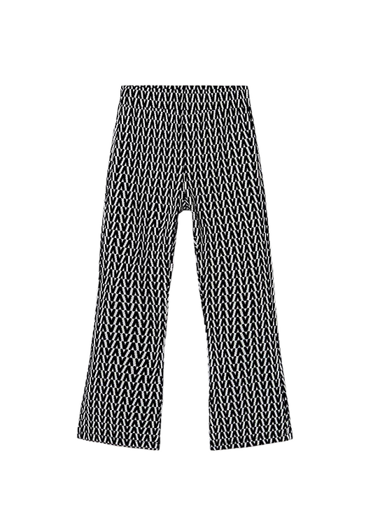 Mayoral Girls Age 8 Jacquard Knit Boot Flare Trousers