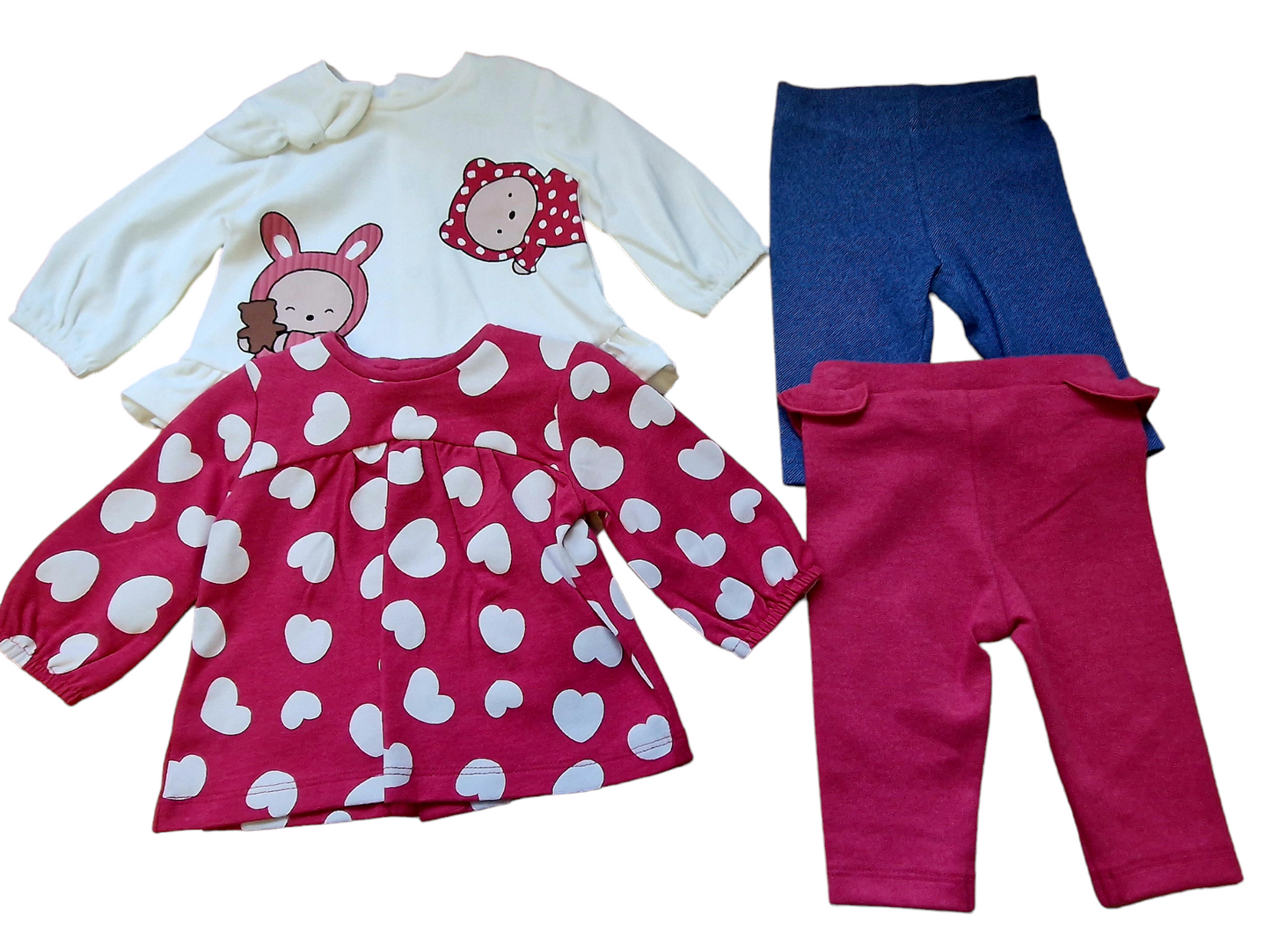 Mayoral Newborn Girls Four-Piece Legging Set