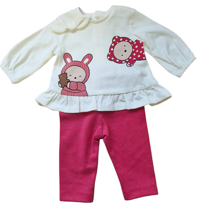 Mayoral Newborn Girls Four-Piece Legging Set