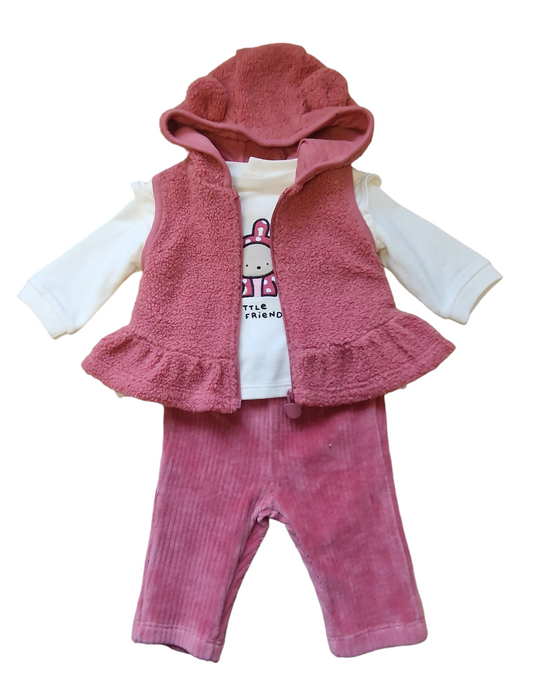 Mayoral Newborn Girls Three-Piece Gilet Set