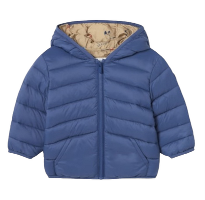 Mayoral 12 Month Boys Puffer Jacket With Fun Print Lining