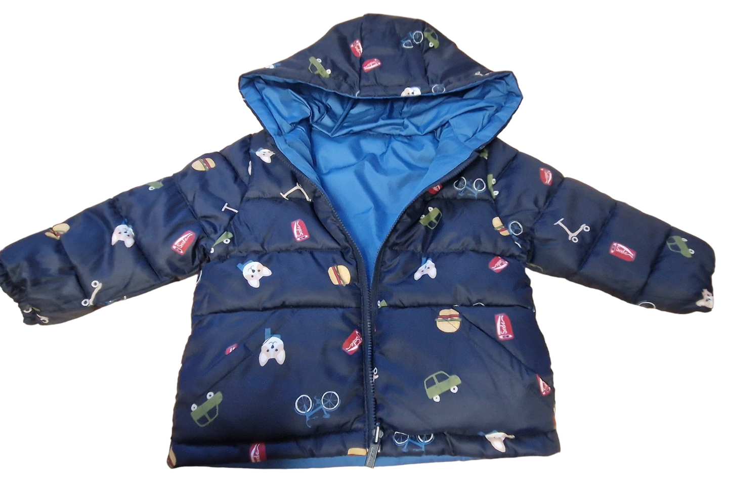 Mayoral 12 Month Boys Water-Resistant Reversible Printed Jacket