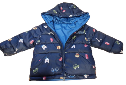 Mayoral 12 Month Boys Water-Resistant Reversible Printed Jacket