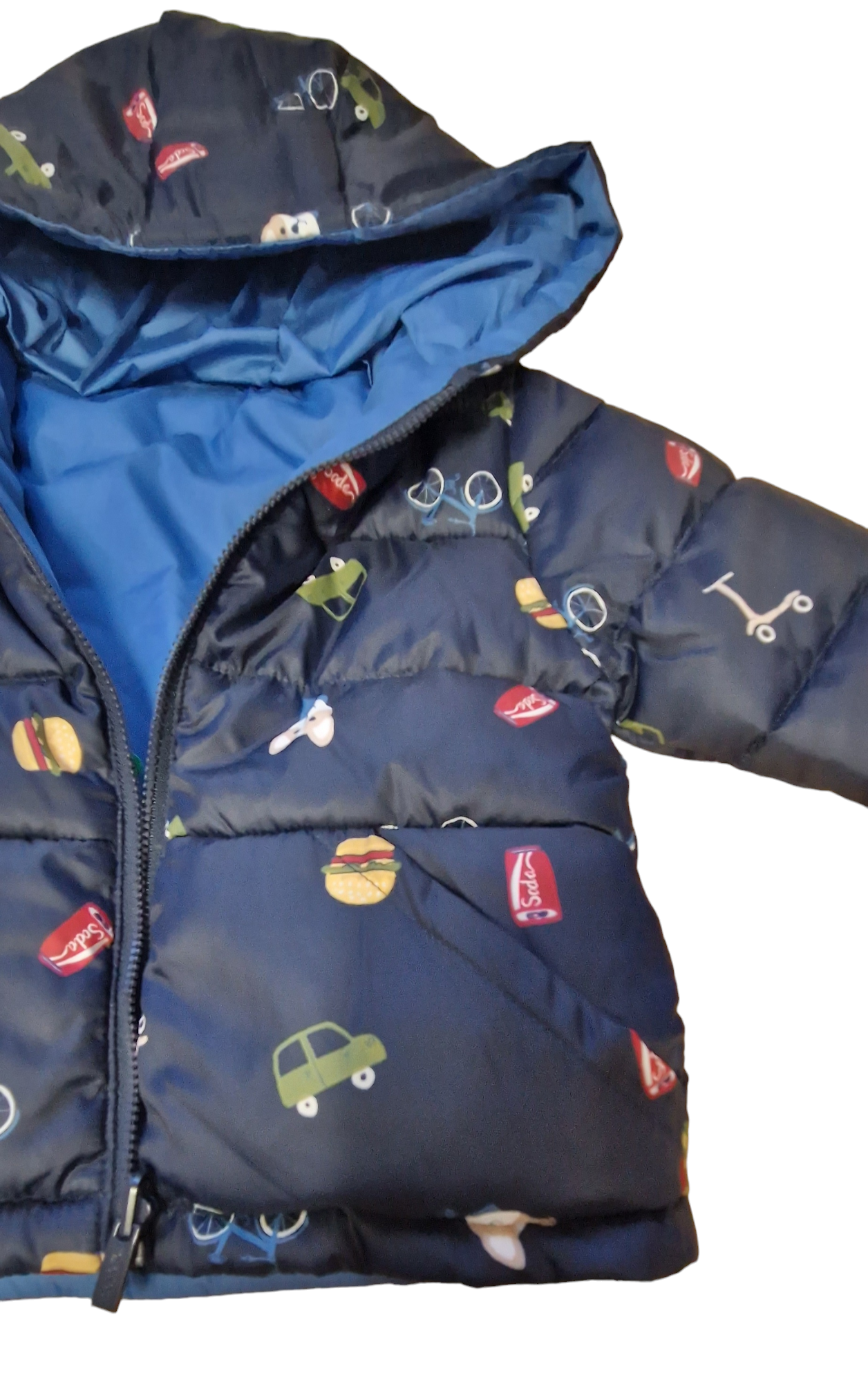 Mayoral 12 Month Boys Water-Resistant Reversible Printed Jacket