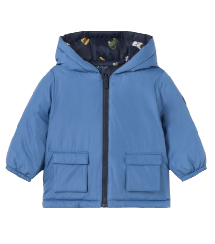 Mayoral 12 Month Boys Water-Resistant Reversible Printed Jacket