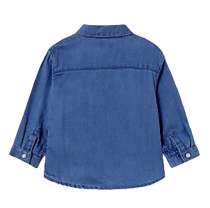 Mayoral 12 Month Boys Long Sleeved Soft Denim Shirt