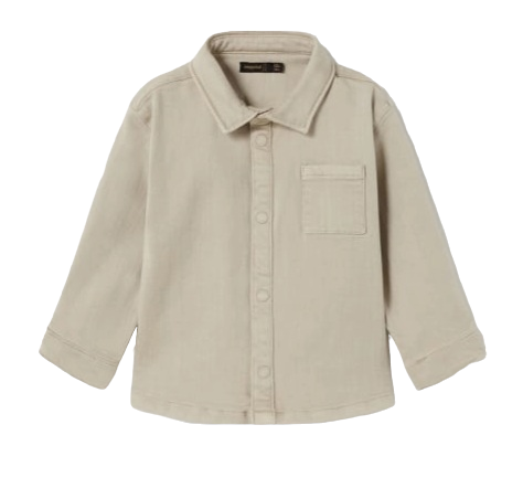 Mayoral 12 Month Boys Long Sleeved Heavy Cotton Shirt