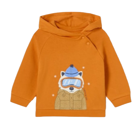 Mayoral 12 Month Boys Hooded Top With Interactive Print