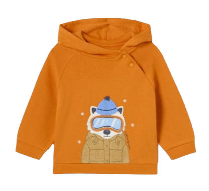 Mayoral 12 Month Boys Hooded Top With Interactive Print