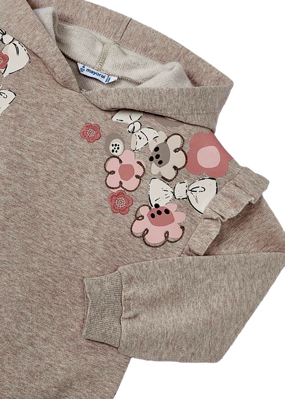 Mayoral Girls Age 4 Glittery Hoodie & Super Soft Leggings Set