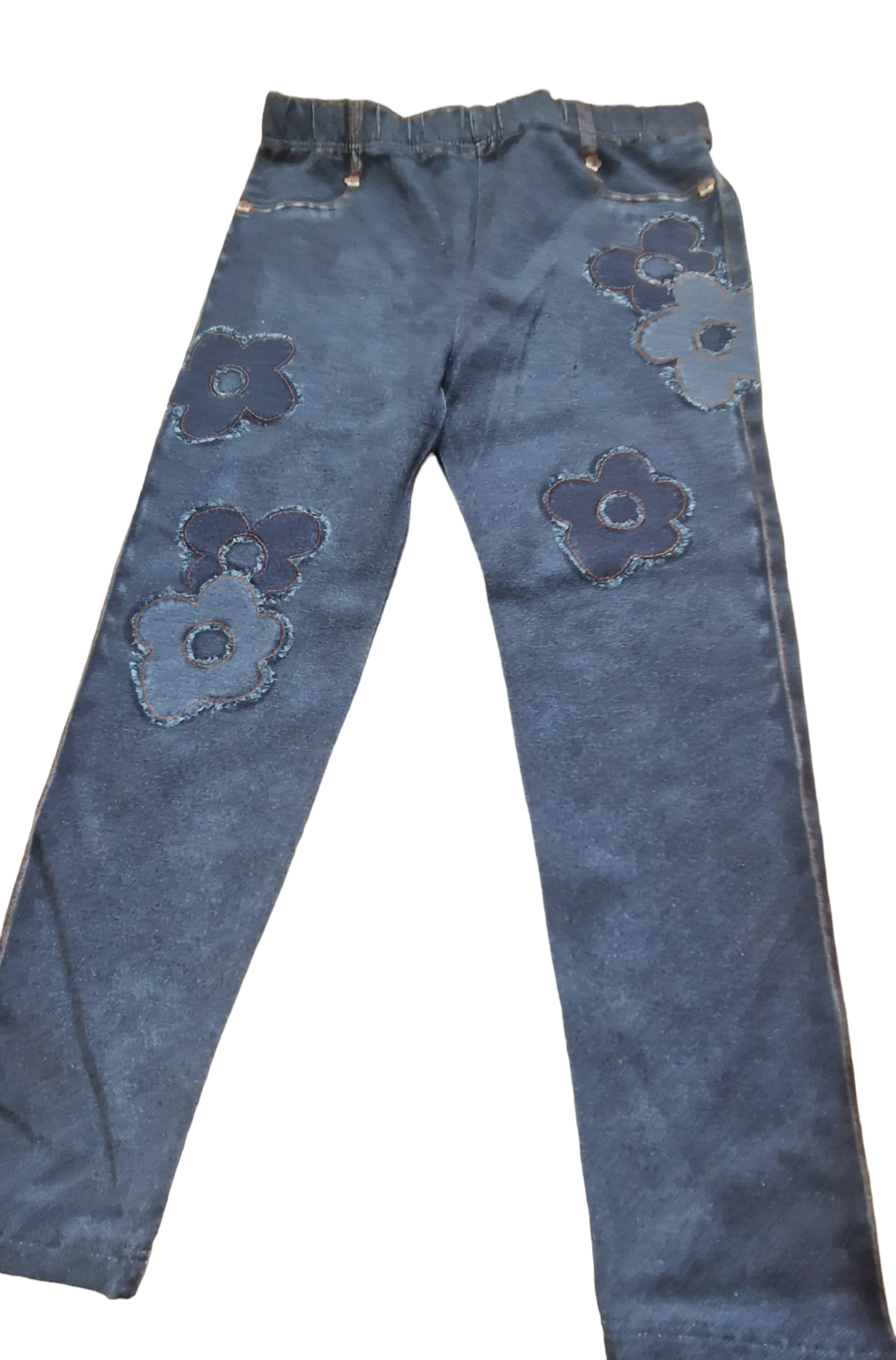 Mayoral Girls Age 4 Denim Print Leggings