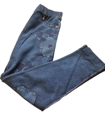 Mayoral Girls Age 4 Denim Print Leggings