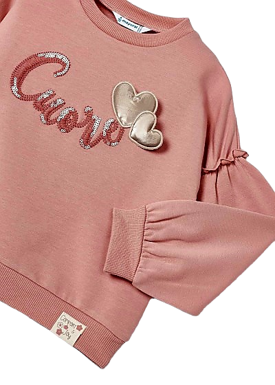 Mayoral Girls Age 4 Sequin Sweatshirt