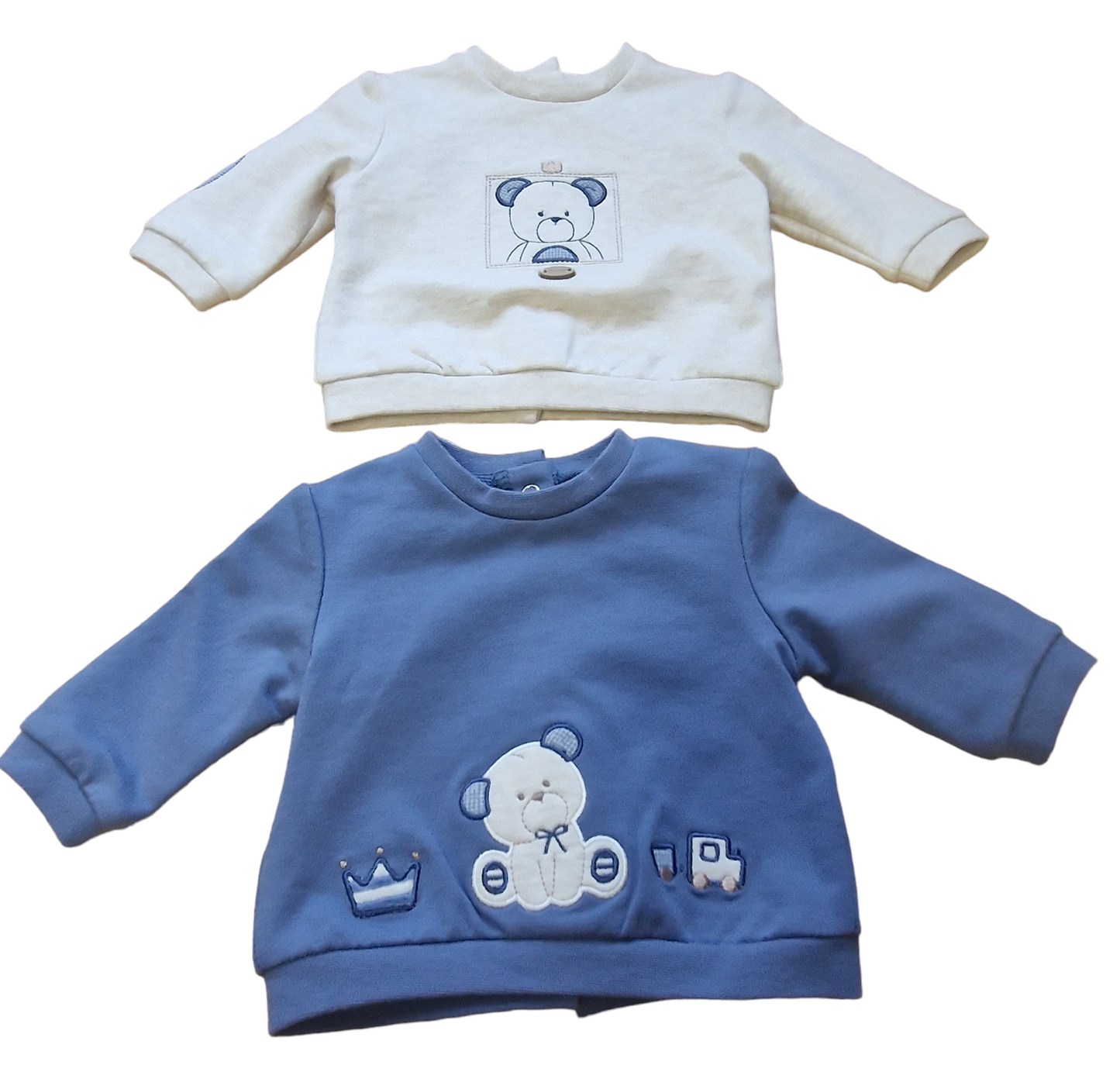 Mayoral Newborn Boys Four-Piece Mix and Match Set With Teddy Theme