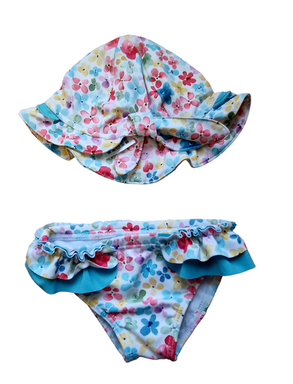 Mayoral Newborn Girl Three-Piece Swimsuit