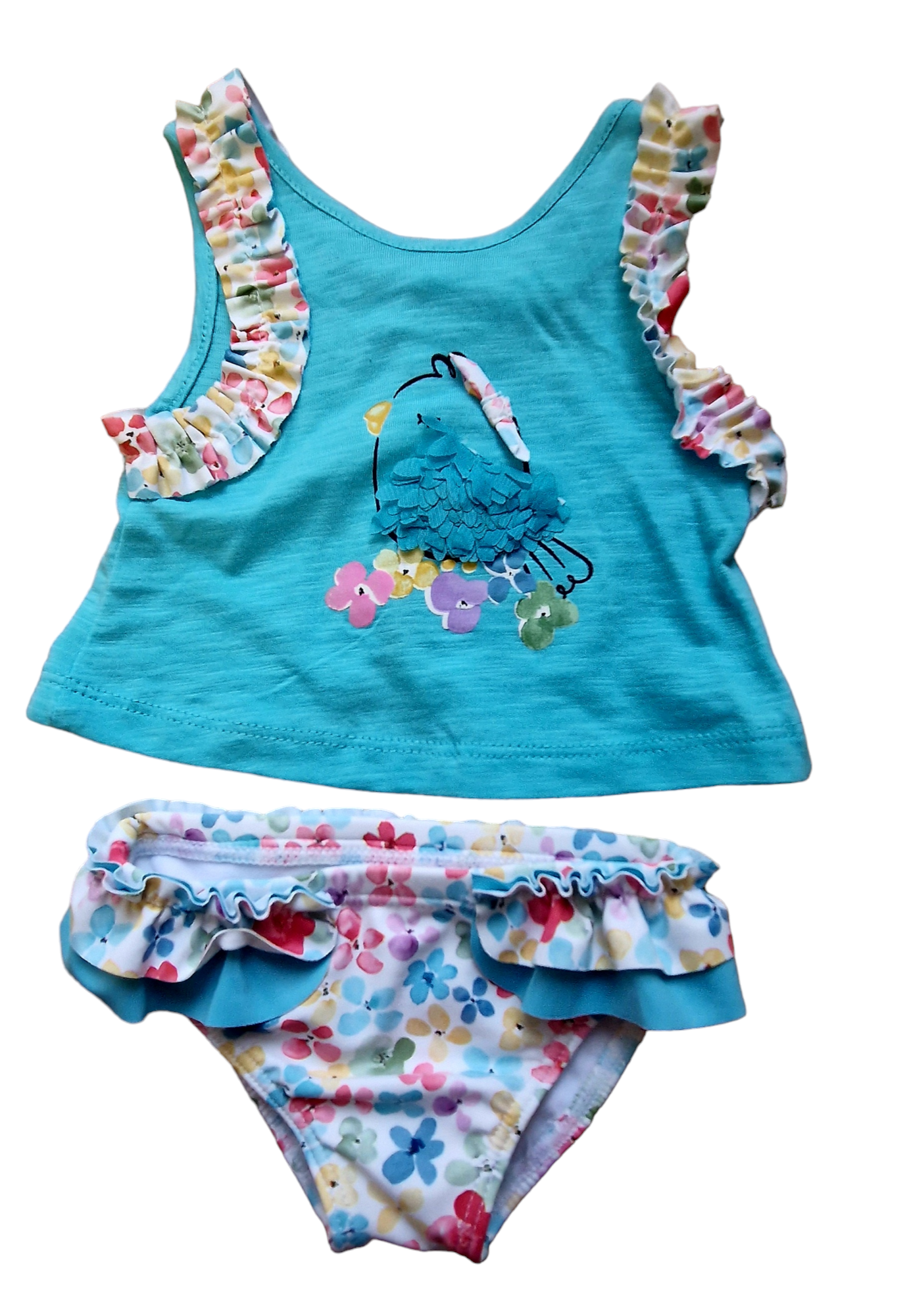 Mayoral Newborn Girl Three-Piece Swimsuit