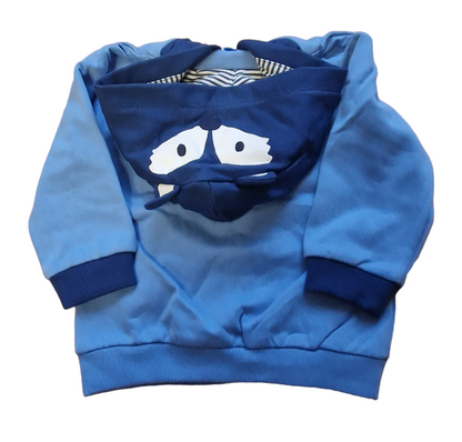 Mayoral 12 Month Boys Zip Up Hoodie With Character Hood