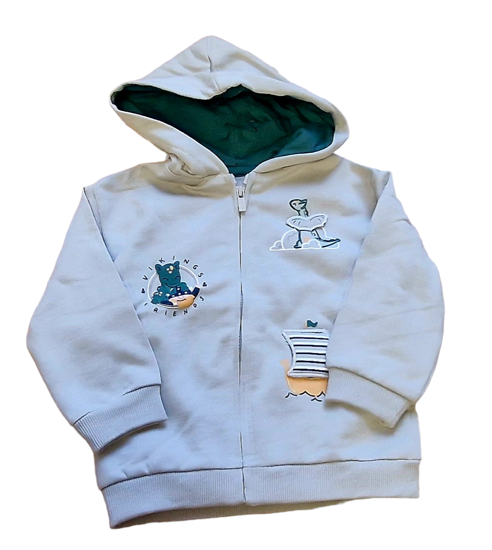 Mayoral 12 Month Boys Hooded Top With Interactive Print