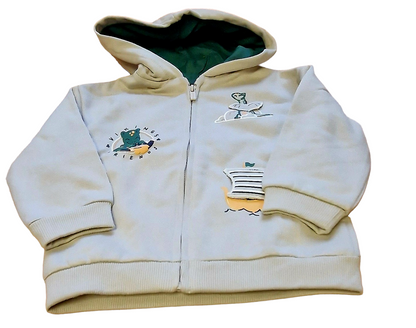 Mayoral 12 Month Boys Hooded Top With Interactive Print