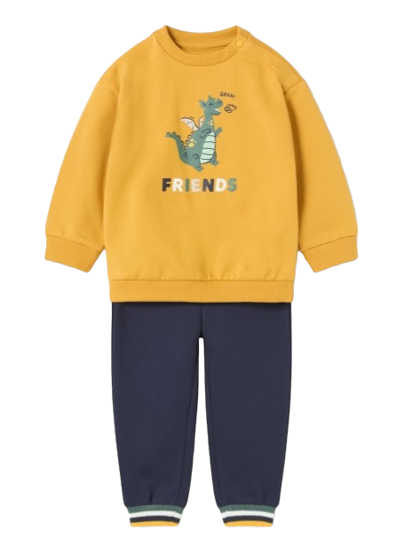 12 Month Boys Dragon Print Jogging Suit