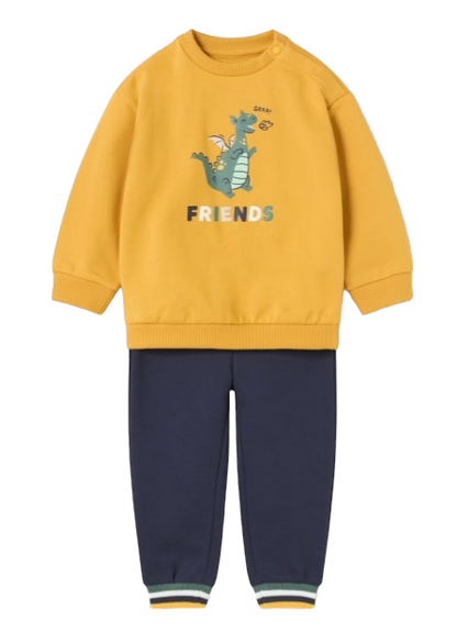 12 Month Boys Dragon Print Jogging Suit