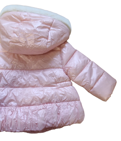 Mayoral Age 12 Months Candy Metallic Pink Puffer Jacket