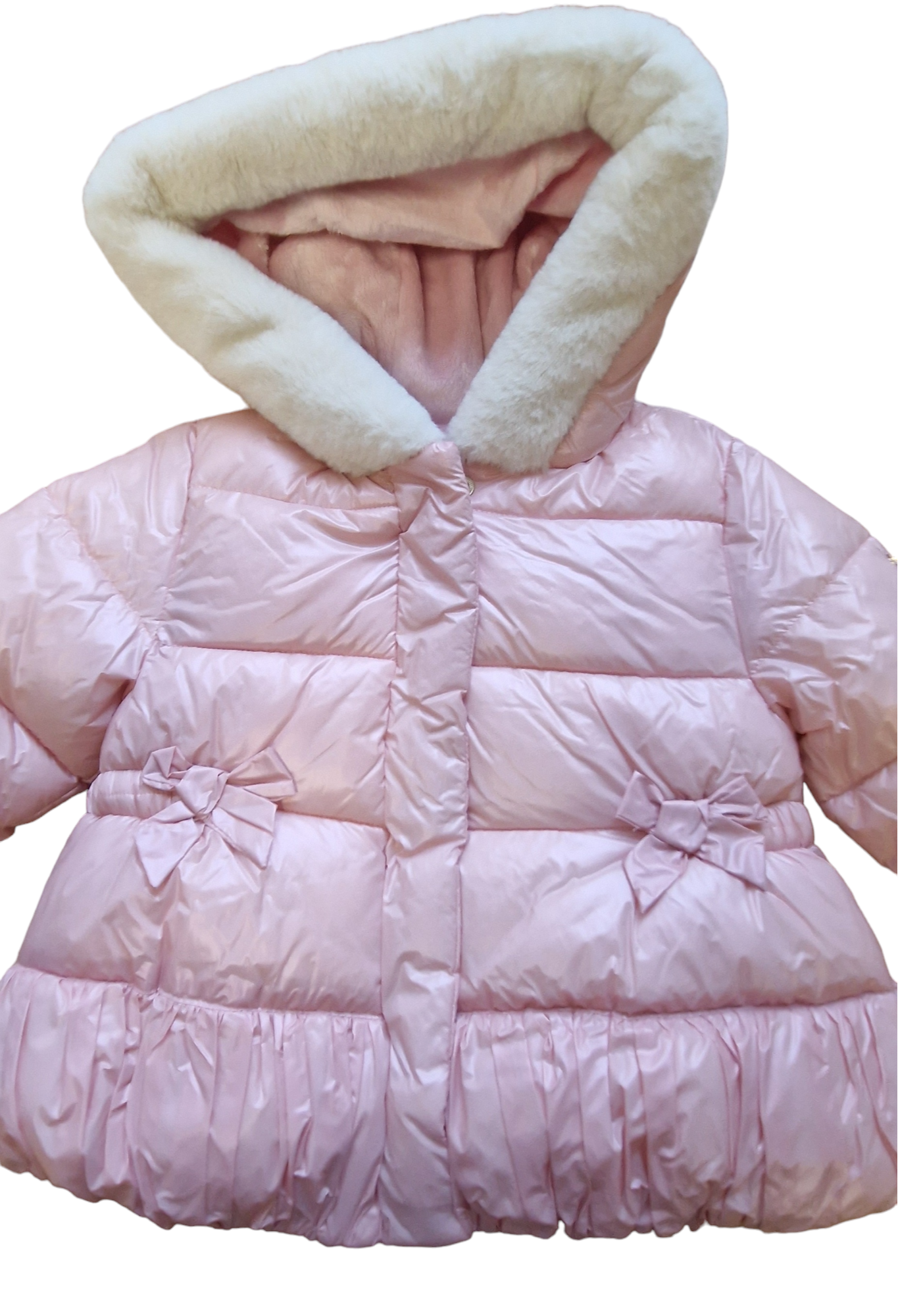 Mayoral Age 12 Months Candy Metallic Pink Puffer Jacket