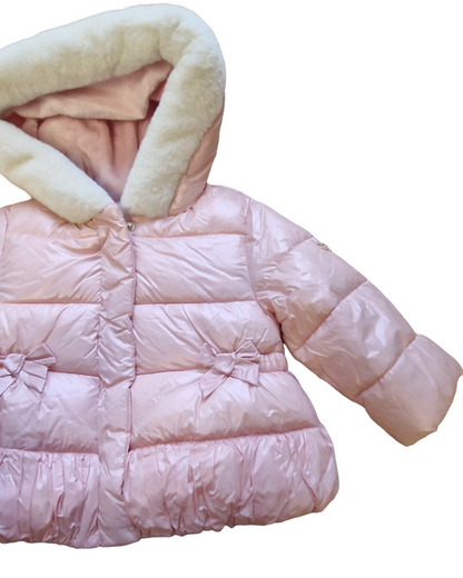 Mayoral Age 12 Months Candy Metallic Pink Puffer Jacket