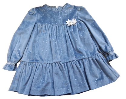 Mayoral Girls Age 12 Months Sparkly Velvet Dress