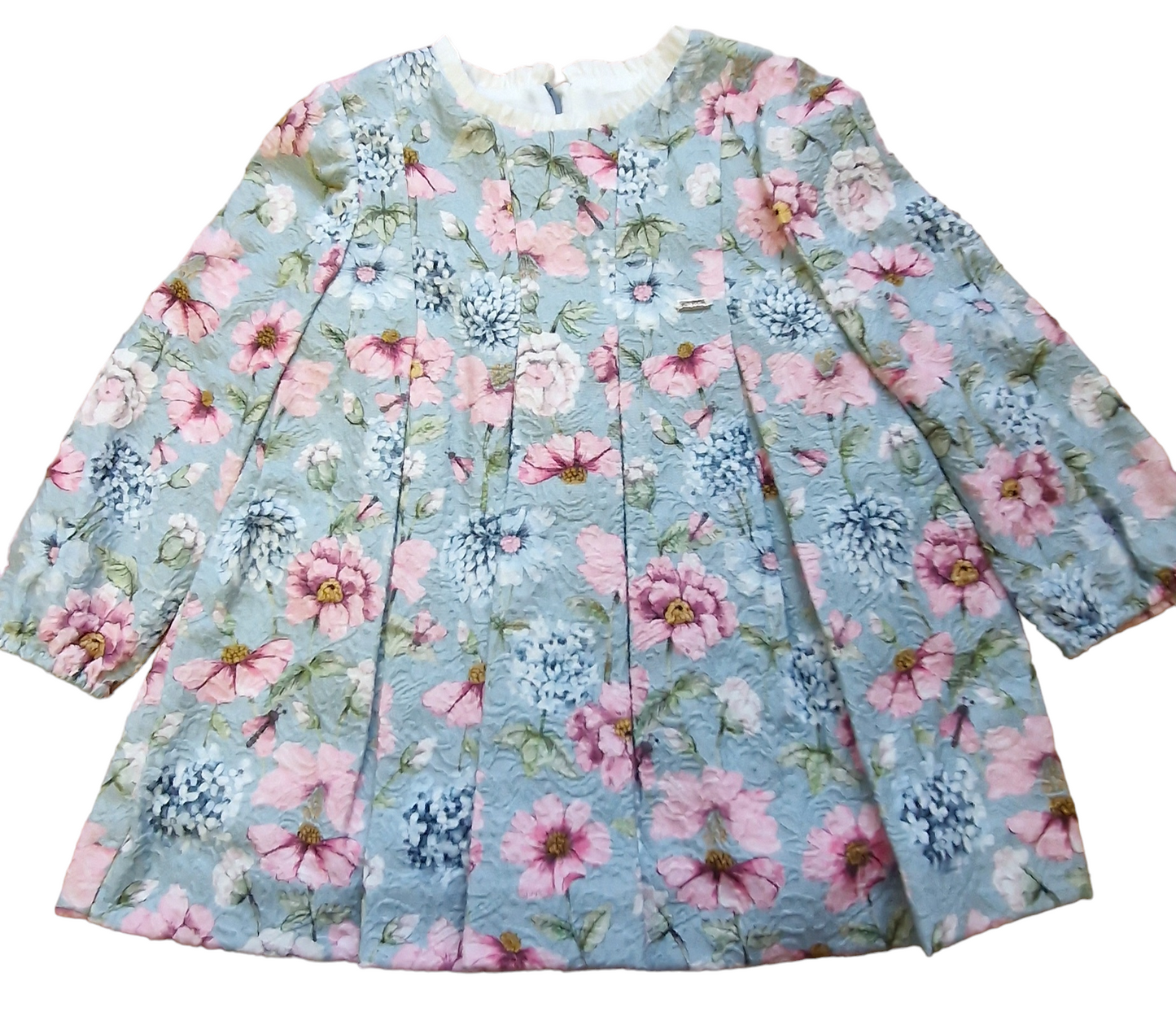 Mayoral Girls Age 12 Months jacquard Print Dress