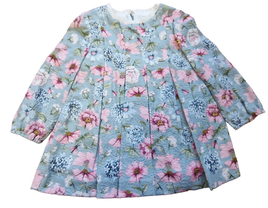 Mayoral Girls Age 12 Months jacquard Print Dress