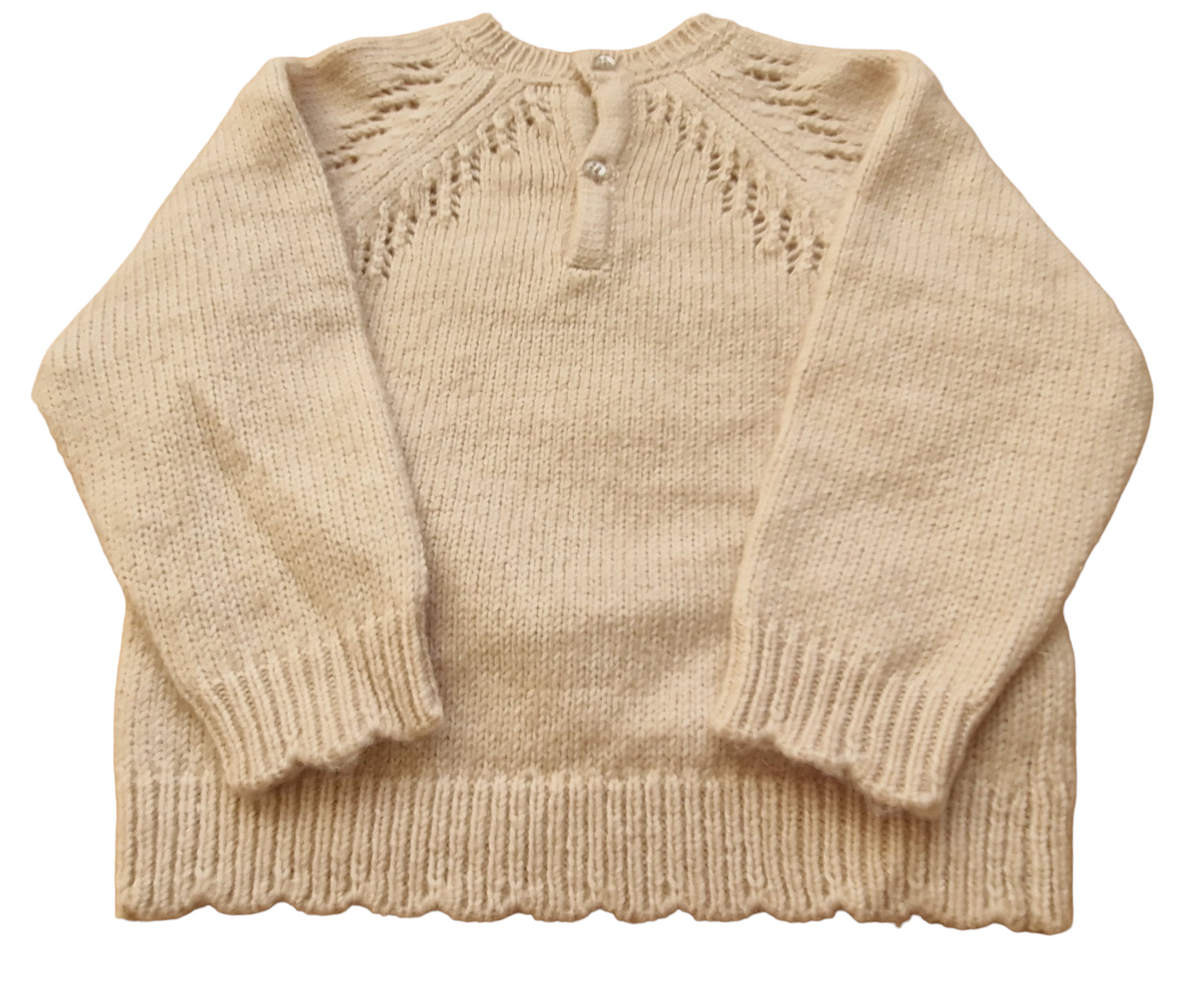 Mayoral 12 Month Girls Beige Embroidered Jumper