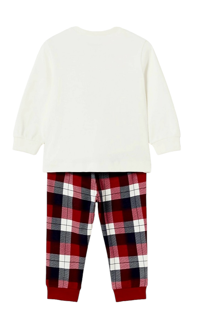 Mayoral Girls Age 12 Months Two-Piece Christmas Cotton Pyjamas/ Loungewear Set With Bag