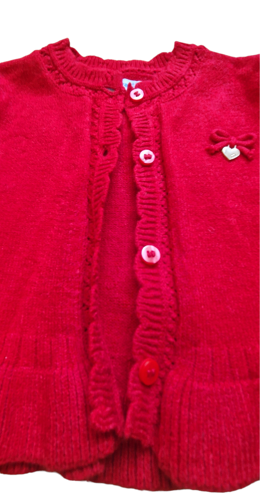 Mayoral 12 Month Girls Red Knitted Cardigan