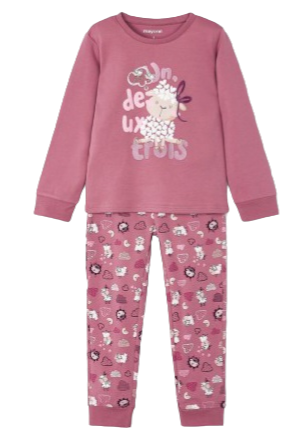 Mayoral Girls Age 4 'Counting Sheep' Printed Pyjama/ Loungewear Set