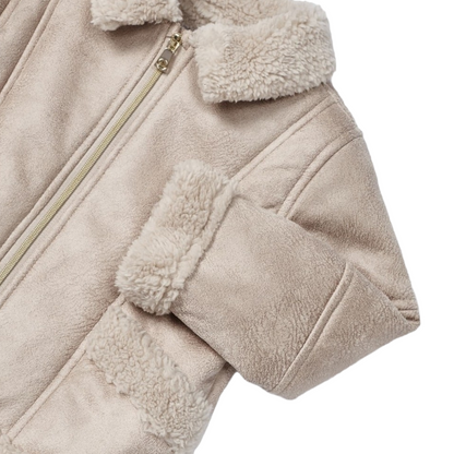 Mayoral Girls Age 4 Faux Sheepskin Jacket