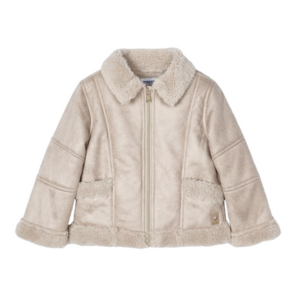 Mayoral Girls Age 4 Faux Sheepskin Jacket